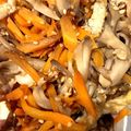 はに333's cooksnap of when they made 我が家の常備菜☆舞茸とニンジンの金平.