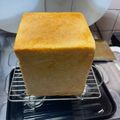 勇 阿部's cooksnap of when they made 正角食パン(120mm型用)HB1斤にも.