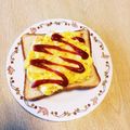 take♪aki♪'s cooksnap of when they made スクランブルエッグトースト.