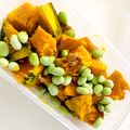 2児母☆手抜き夫弁当's cooksnap of when they made レンジでかぼちゃとグリンピースのそぼろ煮.