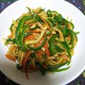A☆yourin's cooksnap of when they made 高野豆腐でチンジャオロース　青椒豆腐干絲.
