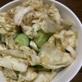 嫁〜ず☆なめがた子's cooksnap of when they made 胡瓜とキャベツのピリ辛胡麻和え.