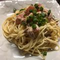 クック7GPWBO☆'s cooksnap of when they made トマトの冷製ツナマヨパスタ.