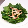 坂まゆ's cooksnap of when they made 生ほうれん草とカリカリベーコンのサラダ.