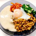 あーちゃん！★'s cooksnap of when they made 夏バテ解消☆ねばとろ月見五色丼.
