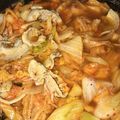 ぶす丸's cooksnap of when they made 簡単！フライパンでキムチ鍋♥.