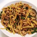 クックE662AA☆'s cooksnap of when they made じゃがいもで簡単中華♪お手軽豚肉青椒肉絲.