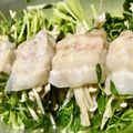 みかんあっぷる's cooksnap of when they made レンジで簡単　豚バラと豆苗の蒸ししゃぶ.