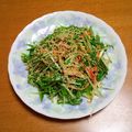55才のおじさん's cooksnap of when they made 混ぜるだけで簡単！水菜とかにかまのサラダ.