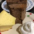 Sa〜ちゃん's cooksnap of when they made チョコチップシフォンケーキ13cm×2台.