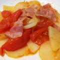 ♥あみ♥'s cooksnap of when they made 新じゃが・トマト・ベーコンの重ね蒸し焼き.