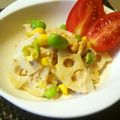 Hanna09's cooksnap of when they made シャキシャキれんこんのツナマヨサラダ.