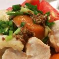 さゆとまみ's cooksnap of when they made 蒸し鶏の粒マスタード＆ポン酢ソース～♪.