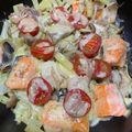 クックPDYT0N☆'s cooksnap of when they made フライパン１つ☆鮭ときのこのチーズ蒸焼き.