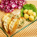 なつき☆ミ's cooksnap of when they made 大葉と梅とかまぼこの揚げ餃子☆.