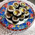 ☆さちPEKO☆'s cooksnap of when they made 絶品だよ！牛肉タク胡瓜の海苔巻き.