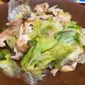 Ayako0405's cooksnap of when they made 豚肉とレタスのポン酢和え.