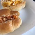 kinako10's cooksnap of when they made 鮭フレークマヨのサンドイッチ☆.