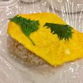 食べポジ's cooksnap of when they made 大葉をぺたっ。簡単 卵おにぎり！.