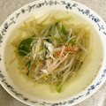 ☆すぬぴっぴ☆'s cooksnap of when they made 昆布茶で簡単❀もやしと蟹カマのスープ.