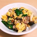 すずなまり's cooksnap of when they made 豚こま肉、ピーマン、椎茸、卵の山椒のせ丼.