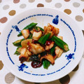 ﾁｲﾁｬﾝﾏﾏ's cooksnap of when they made オクラとたこのガーリック炒め.