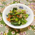 pitachan1's cooksnap of when they made 小松菜と豚肉のにんにく炒め.