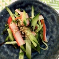 トロイメライ♬'s cooksnap of when they made きゅうりとカニカマの塩昆布和え.