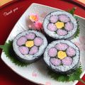 Miiyasusho's cooksnap of when they made ひなまつりに☆お花の飾り寿司♪.