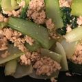 ☆おじゃるまる's cooksnap of when they made チンゲン菜の和風そぼろあんかけ.