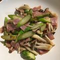ぴころな's cooksnap of when they made 簡単♡しめじとアスパラとベーコン炒め.