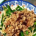 なち1225sd's cooksnap of when they made にらともやしのピリ辛☆肉そぼろあんかけ.
