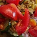 れそそ's cooksnap of when they made きゅうりとみょうがのドライカレー.