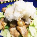 りこったちーず's cooksnap of when they made 大根おろしでサッパリ！鶏ハラミのレタポン.