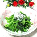 tennisnoah's cooksnap of when they made 春菊大量消費＊春菊の塩炒めしらすのっけ.