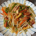 おかかーさん's cooksnap of when they made 5分。節約時短旨いもやし炒め.
