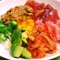 とめちゃん。's cooksnap of when they made ✿ばくだん丼✿.