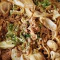 ♡ゆづき♡'s cooksnap of when they made 豚こまぎれ肉＆キャベツのソース炒め焼そば.