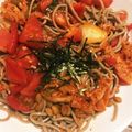 ＊にょにょん＊'s cooksnap of when they made 夏の朝蕎麦！トマキム納豆蕎麦.