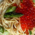 もぐしゃく's cooksnap of when they made ★豪華★いくらと鮭のサーモン親子パスタ.