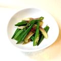 ひき肉まん☆'s cooksnap of when they made 肴に最高！オクラと茗荷の甘辛バター炒め.
