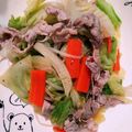 クック105KEH☆'s cooksnap of when they made キャベツと豚肉のバタぽん炒め.
