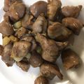 ma___111's cooksnap of when they made 【作り置き】砂肝のガーリック塩レモン炒め.