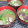 ジョングレ's cooksnap of when they made ナスとオクラのみそ汁.