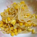 urararara's cooksnap of when they made モヤシとコーンの柚子胡椒サラダ.