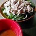 kaz～kaz～⭐'s cooksnap of when they made ピリ辛味噌ダレ豚冷しゃぶ.