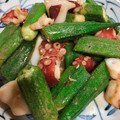 クックZQ7IAG☆'s cooksnap of when they made オクラとたこのガーリック炒め.