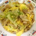 はるはるへ's cooksnap of when they made 春キャベツと豚肉のふわふわ卵炒め.