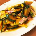 moeha☆'s cooksnap of when they made かぼちゃとベーコン「大葉にんにく醤油」煮.