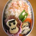 ミホ天然工房's cooksnap of when they made キャラ弁おかず　おさるさんハンバーグ.